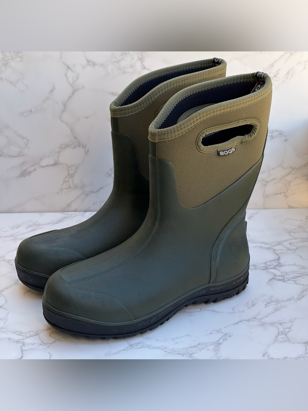 BOGS Classic Ultra Mid Waterproof Boots Green/Olive Men’s Size US 11 (EU 44)